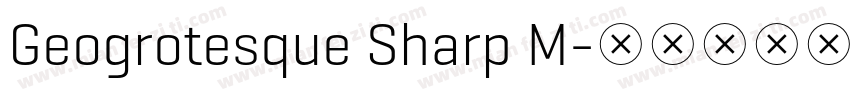 Geogrotesque Sharp M字体转换